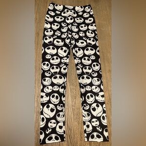 ‘Nightmare Before Christmas’ Leggings, Blk/White Size Small